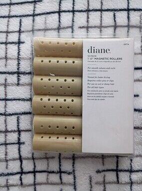 Diane 12 Pack 1 - 1/8 Magnetic Hair Curlers BRAND NEW